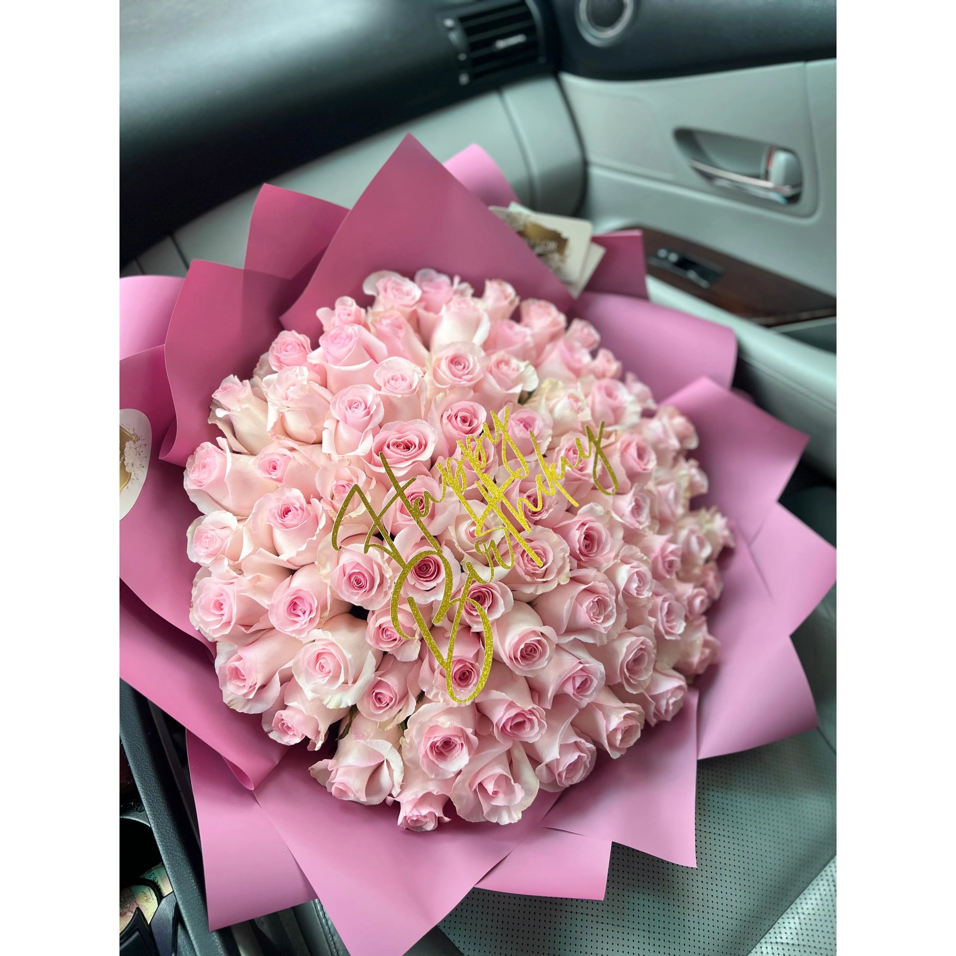 75 Rose Bouquet Wrap – LuxFlor Flowers